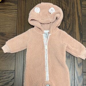 Carter's Sherpa Hooded Baby Bunting One-Piece with Bear Ears